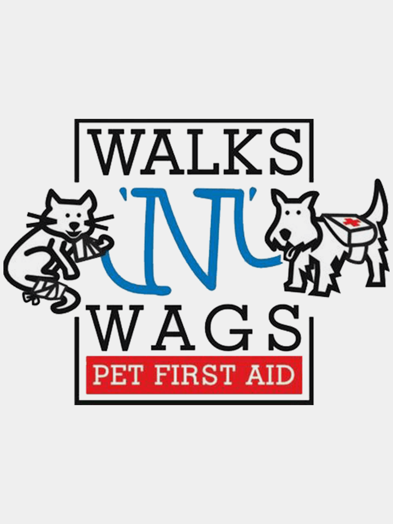 1-1 Walks 'N' Wags Pet First Aid logo.